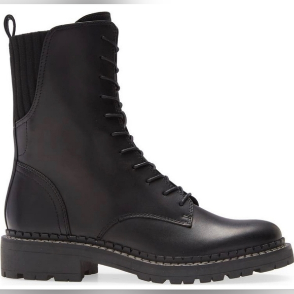 Sam Edelman Shoes - Sam Edelman "Lex" Combat Boots Black Leather | Women's Size 6